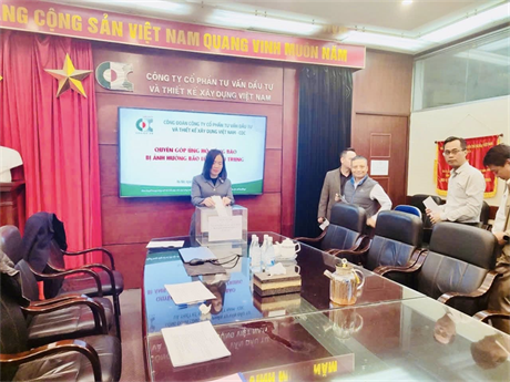 CÔNG TY CDC QUYÊN GÓP HỖ TRỢ ĐỒNG BÀO BỊ ẢNH HƯỞNG DO BÃO LŨ.