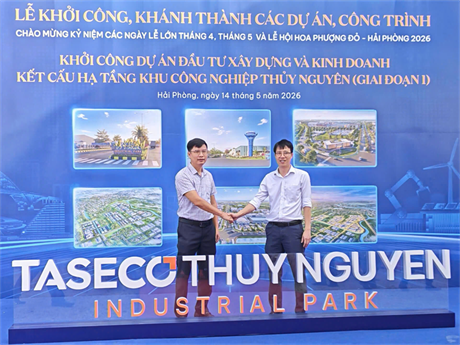 KHỞI CÔNG KCN THỦY NGUYÊN (GIAI ĐOẠN I) – DẤU MỐC MỚI TRONG HÀNH TRÌNH PHÁT TRIỂN HẠ TẦNG CÔNG NGHIỆP HIỆN ĐẠI.