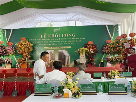 CDC ĐỒNG HÀNH CÙNG CHỦ ĐẦU TƯ BẮC HÀ GROUP KHỞI CÔNG DỰ ÁN NHÀ Ở XÃ HỘI TÂY NAM KIM GIANG