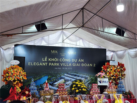CDC VINH DỰ THAM DỰ LỄ KHỞI CÔNG DỰ ÁN ELEGANT PARK VILLA GIAI ĐOẠN 2-MỘT TRONG 250 CÔNG TRÌNH CHÀO MỪNG 80 NĂM CÁCH MẠNG THÁNG 8 THÀNH CÔNG VÀ QUỐC KHÁNH 2/9.