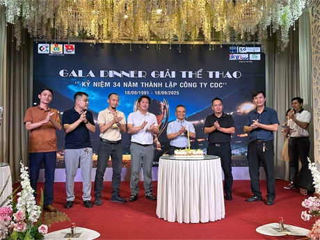 CHÚC MỪNG SINH NHẬT CÔNG TY CDC – 34 NĂM XÂY DỰNG & PHÁT TRIỂN (18/9/1991 – 18/9/2025).
